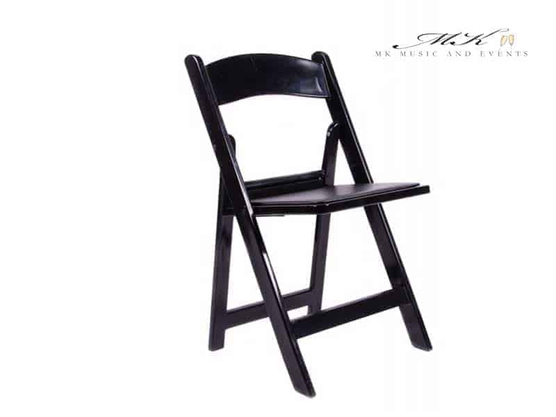 Black Folding Padded Chair - Event Rentals Miami / Miami Event Rentals