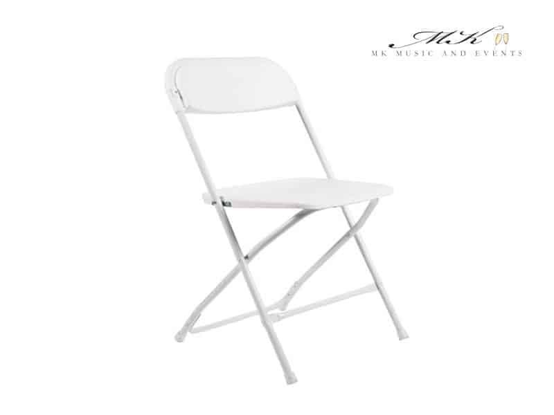 White Folding Samsonite Chair Mk Music And Events