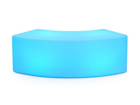 LED Serpentine Bench