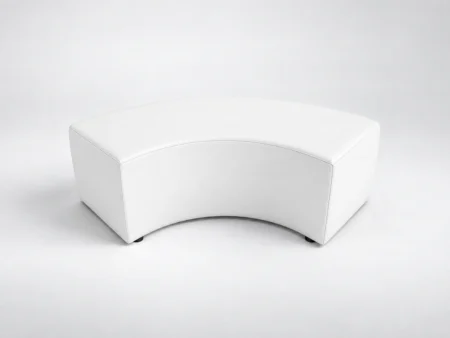Serpentine C Bench for event furniture rental in Miami