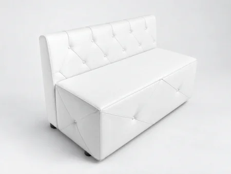 Tufted Loveseat for event furniture rental in Miami