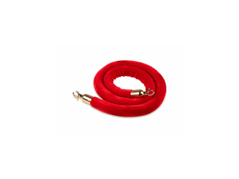 Stanchion Rope (Red and Gold)