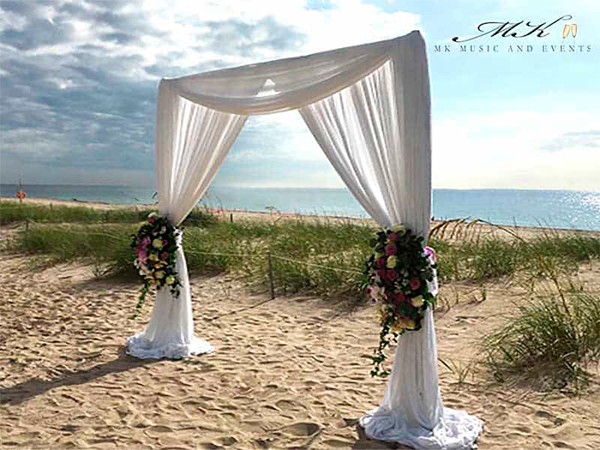 Pipe and Drape Ceremony Arch